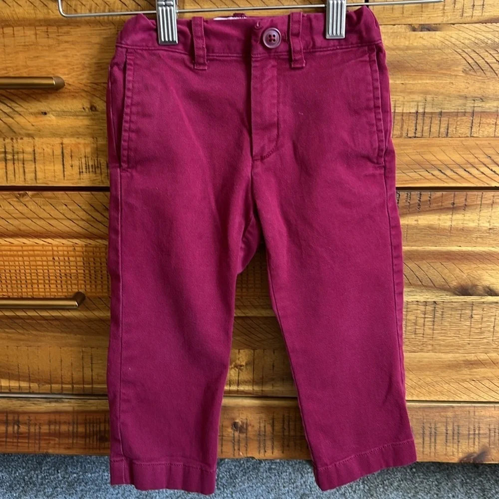 Crewcuts Toddler Boys Burgundy Pants